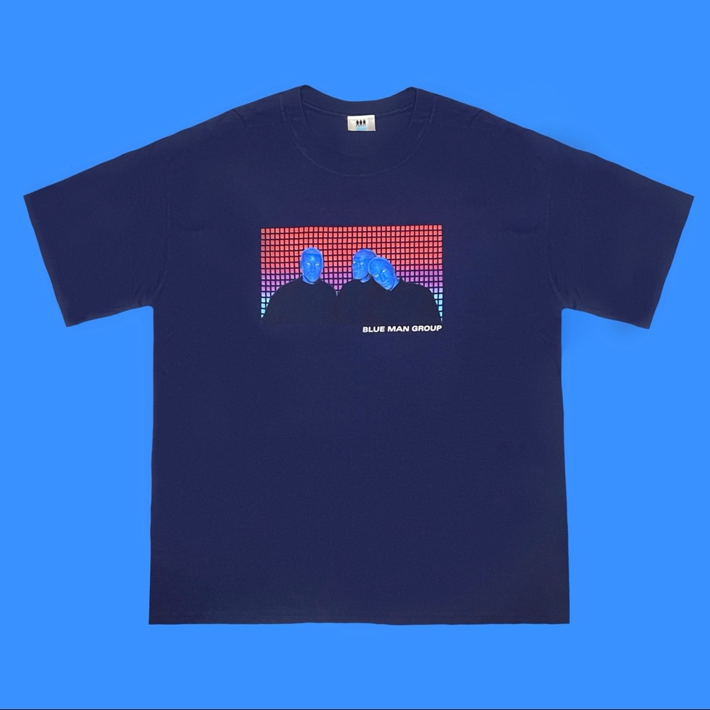 Vintage Blue Man Group band t-shirt.